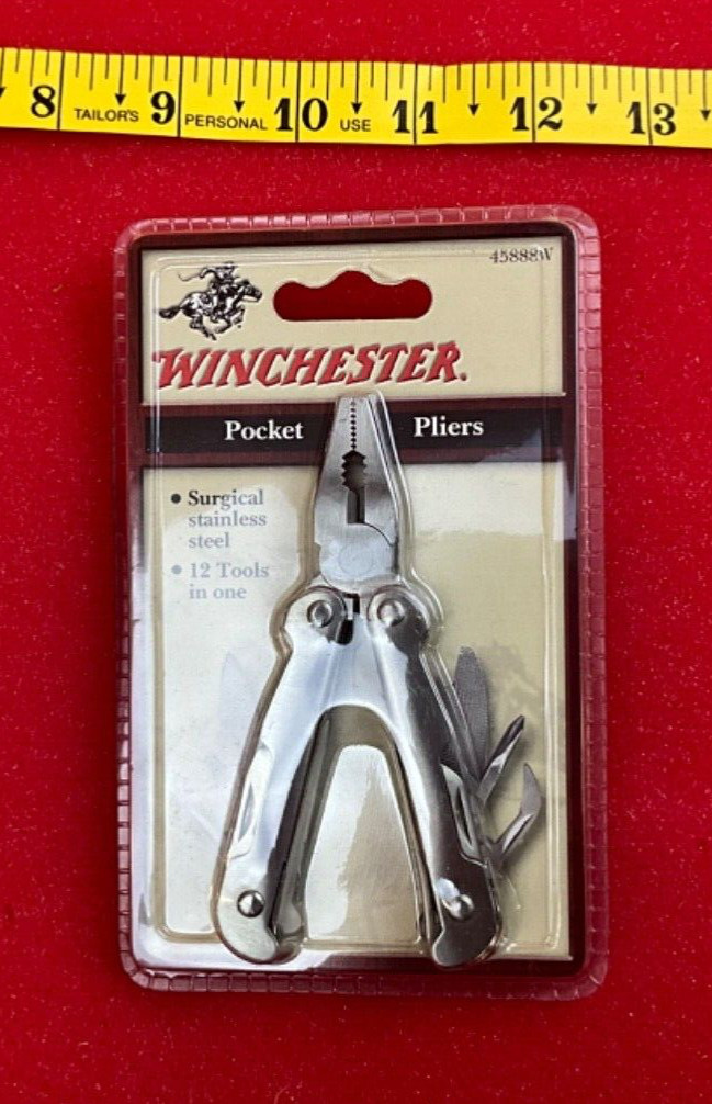 WINCHESTER POCKET PLIERS SURGICAL STAINLESS STEEL 12 TOOL IN ONE #45888W