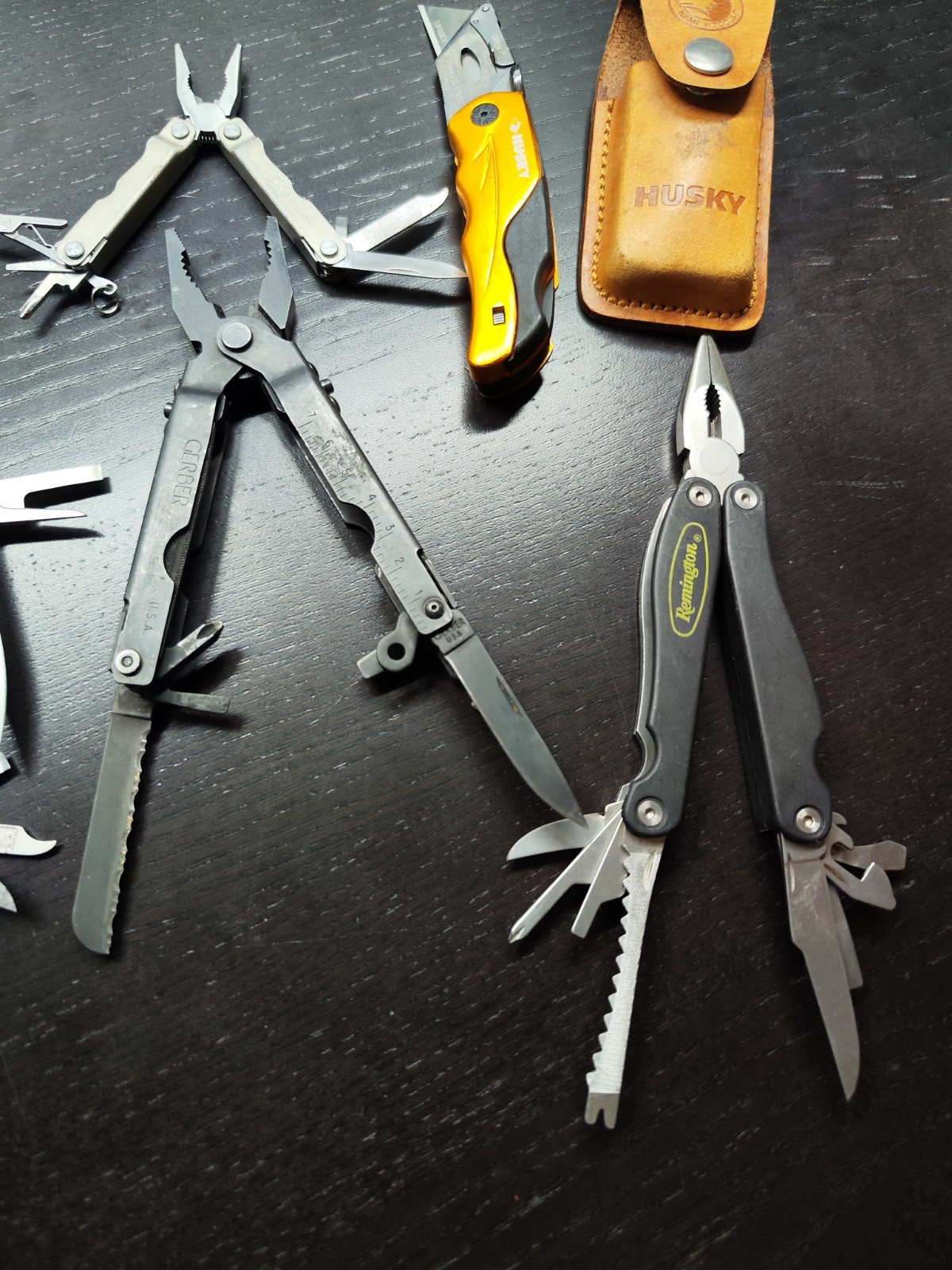Gerber Husky Leatherman Sheffield Remington Multi tool Vintage Rare Set 6 Piece