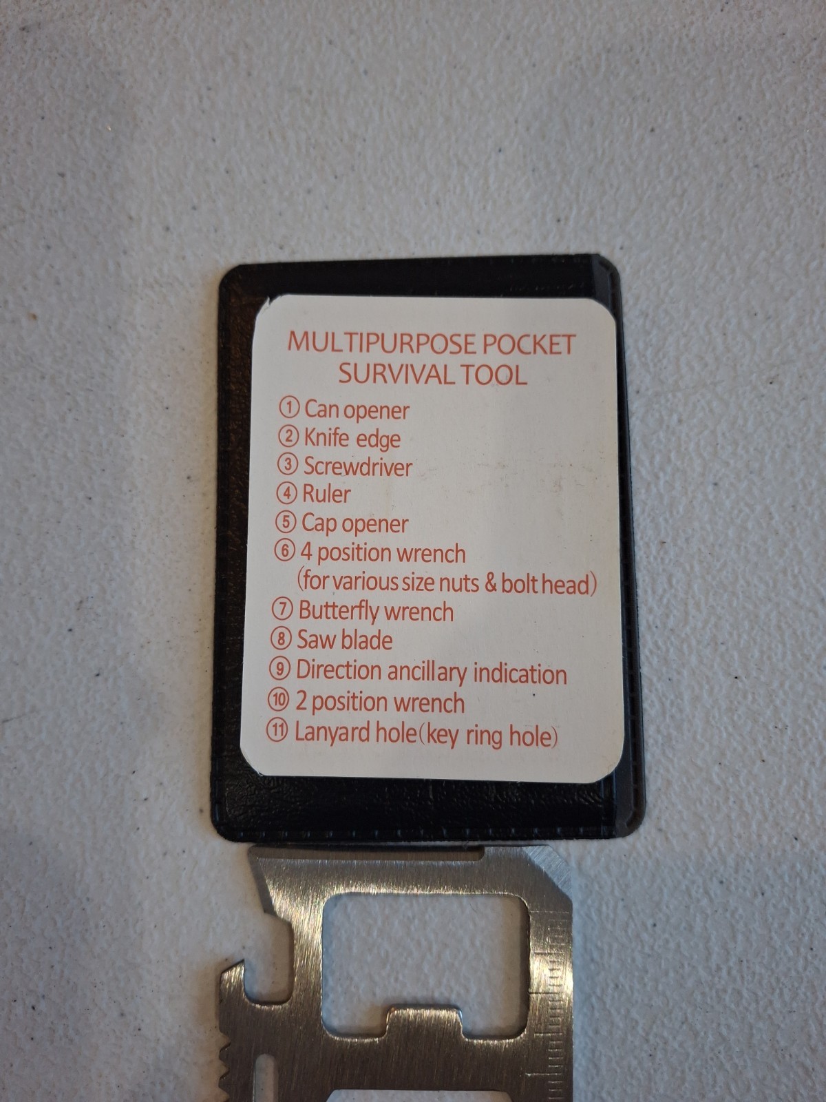 Multipurpose Pocket Survival Tool