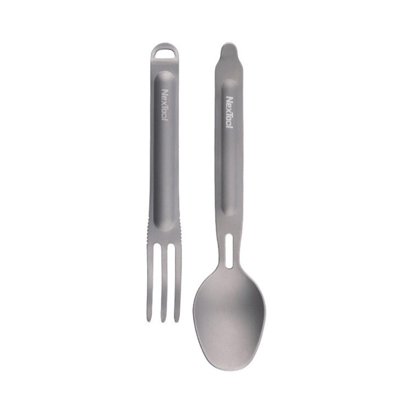 1 Set Creative Titanium Tableware Portable Spoon + Fork Home Kitchen Tool EDC