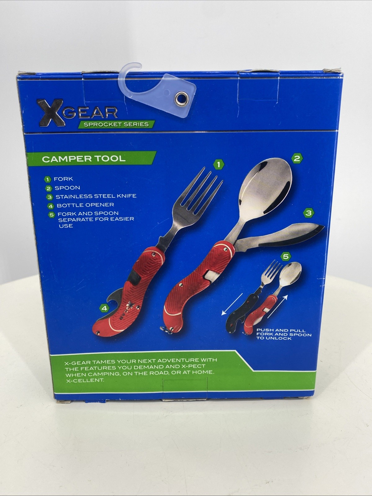 X Gear – Camper Tool, 4 Tools. Stainless Steel Color Is Graphite New