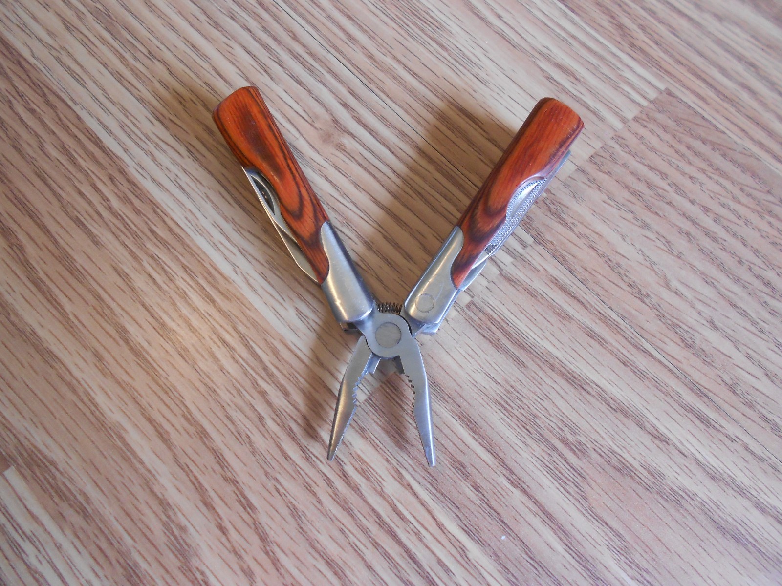 Sheffield 9 In 1 Wood Grain Handle Multi Tool Knife Made By Sheffield 9 In 1