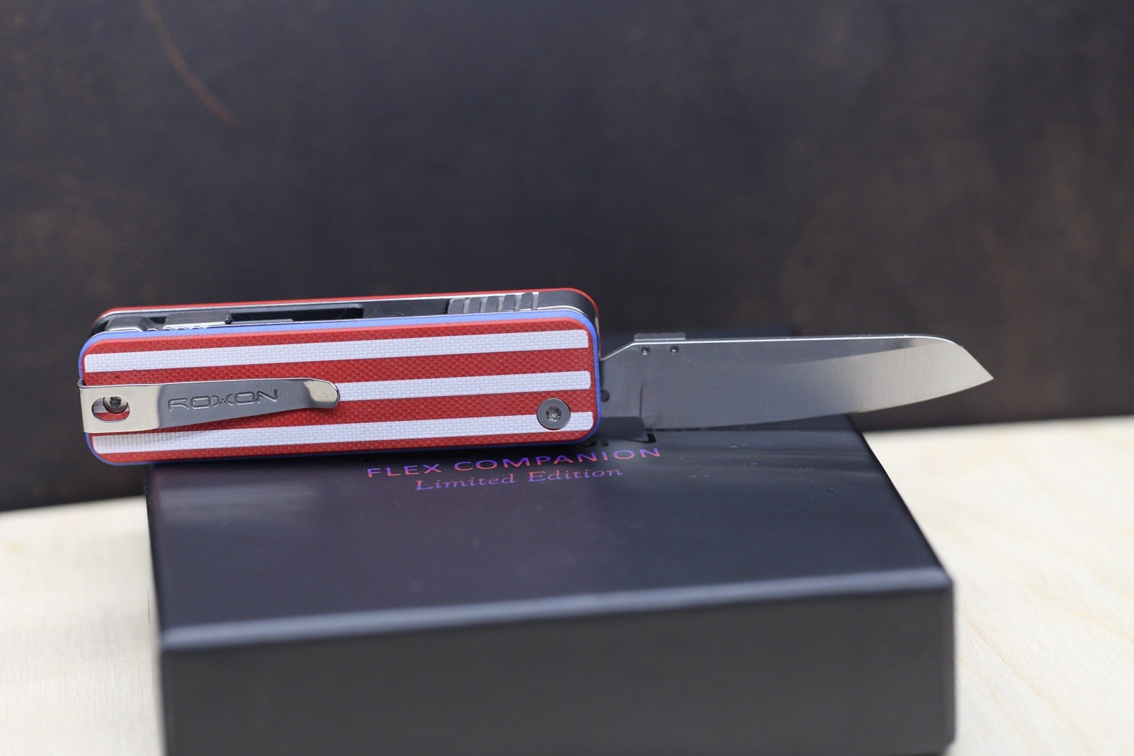 Roxon Flex Companion LIMITED EDITION 4th July US FLAG Multi Tool Pocket Knife