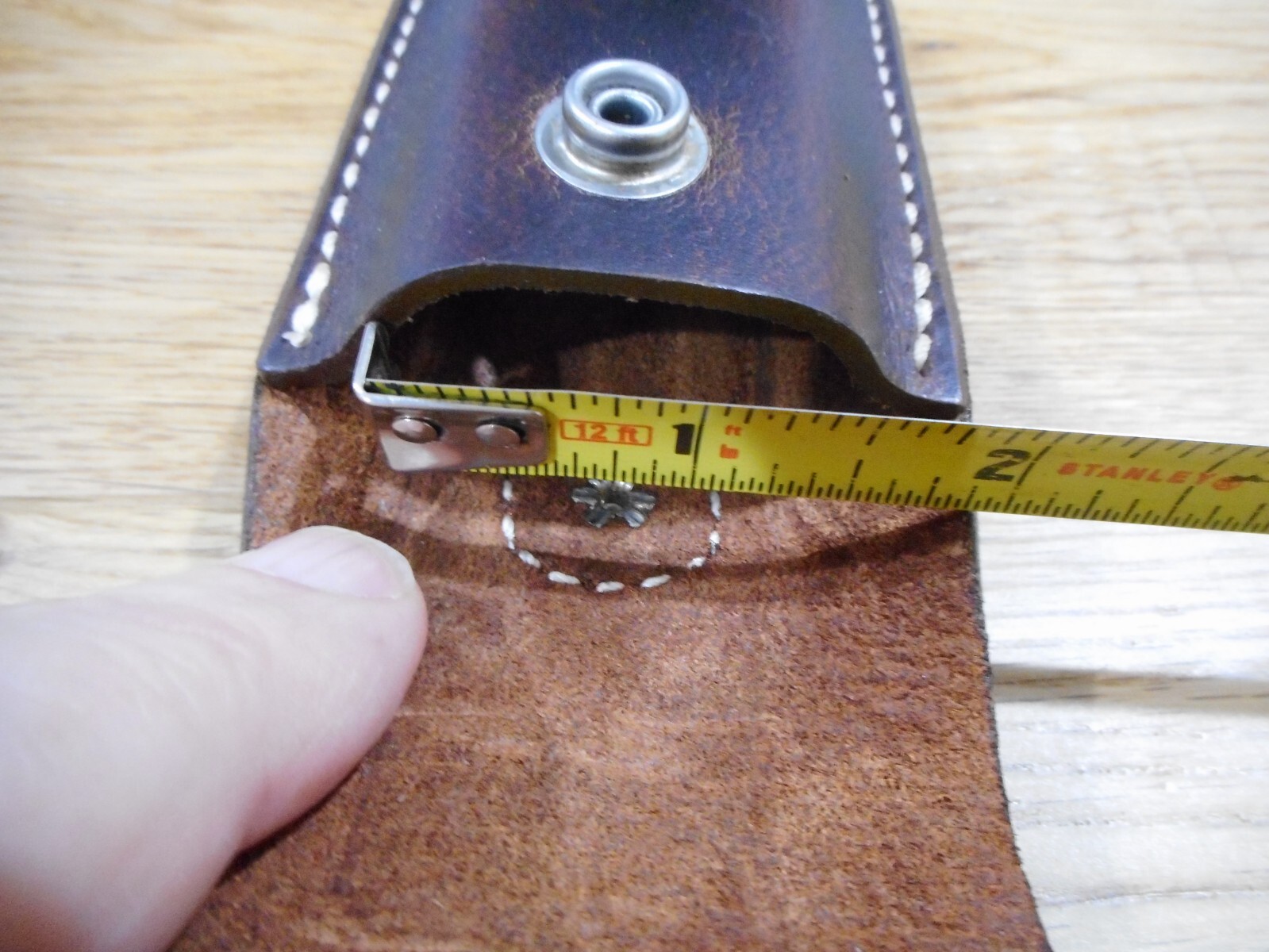 Leatherman Wingman or Rebar leather sheath. Plain flap. Sheath only.