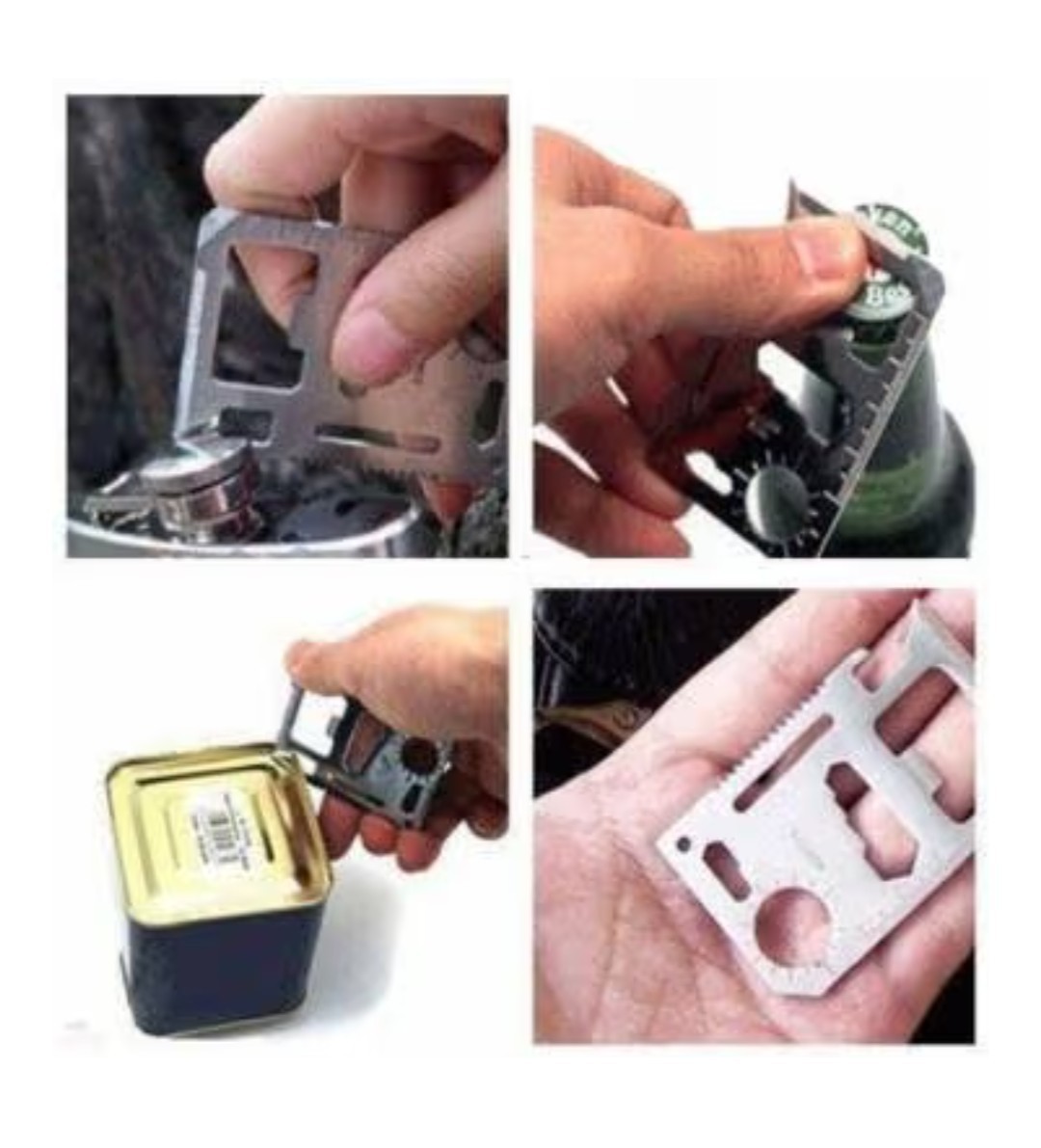 New Tactical 11 in 1 Survival Pocket Credit Card Multi-tool Stainless Steel