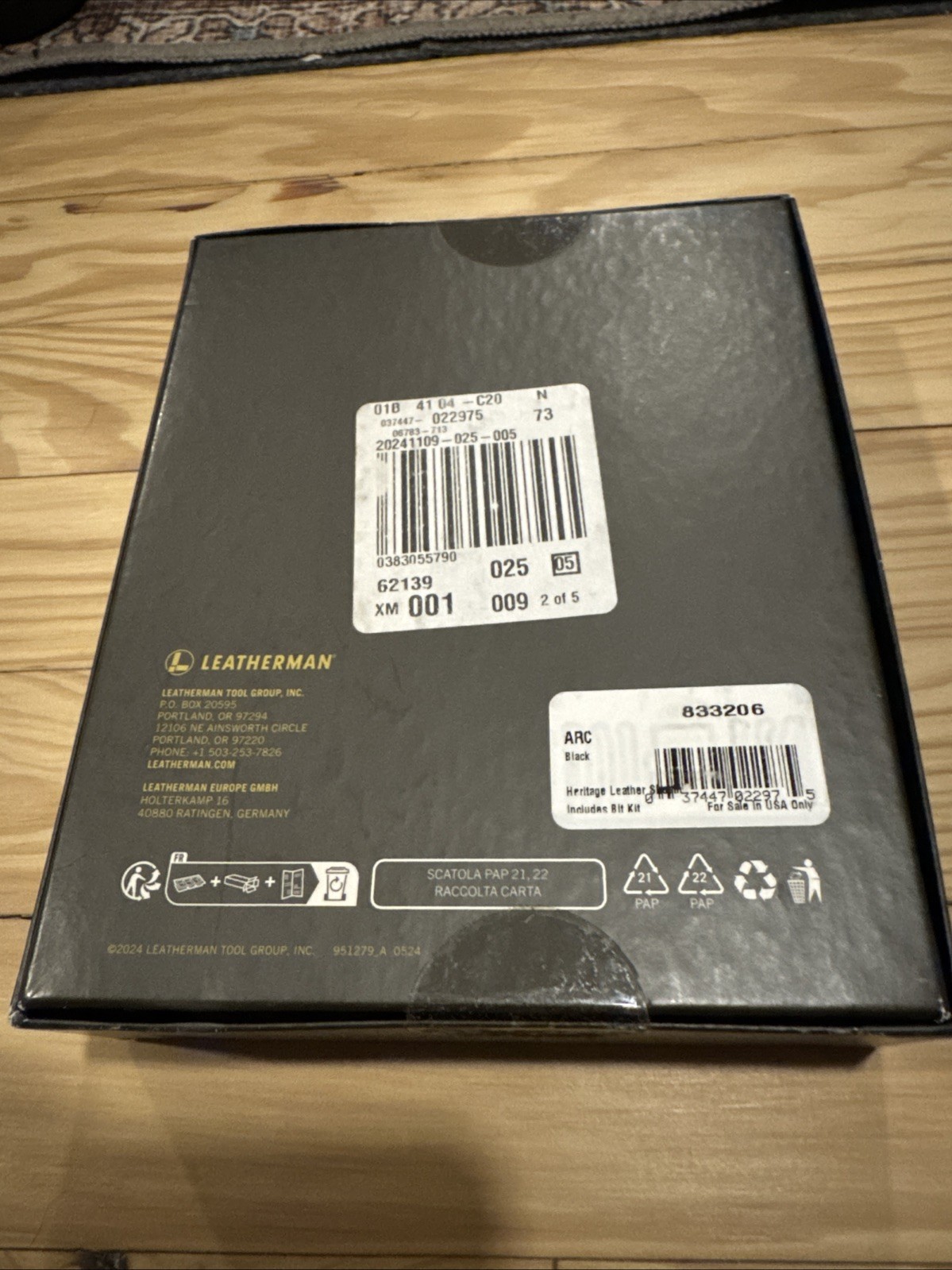 Leatherman Arc Obsidian Multitool Limited Edition w/Leather Sheath Sealed In Box