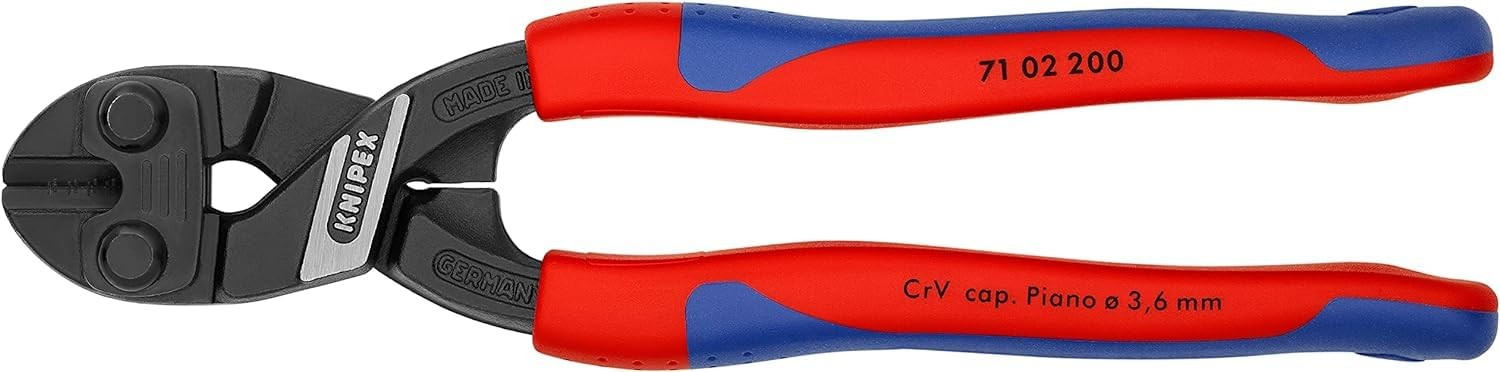 Knipex 71 02 200 Compact Bolt Cutters CoBolt 7,87 with soft handle