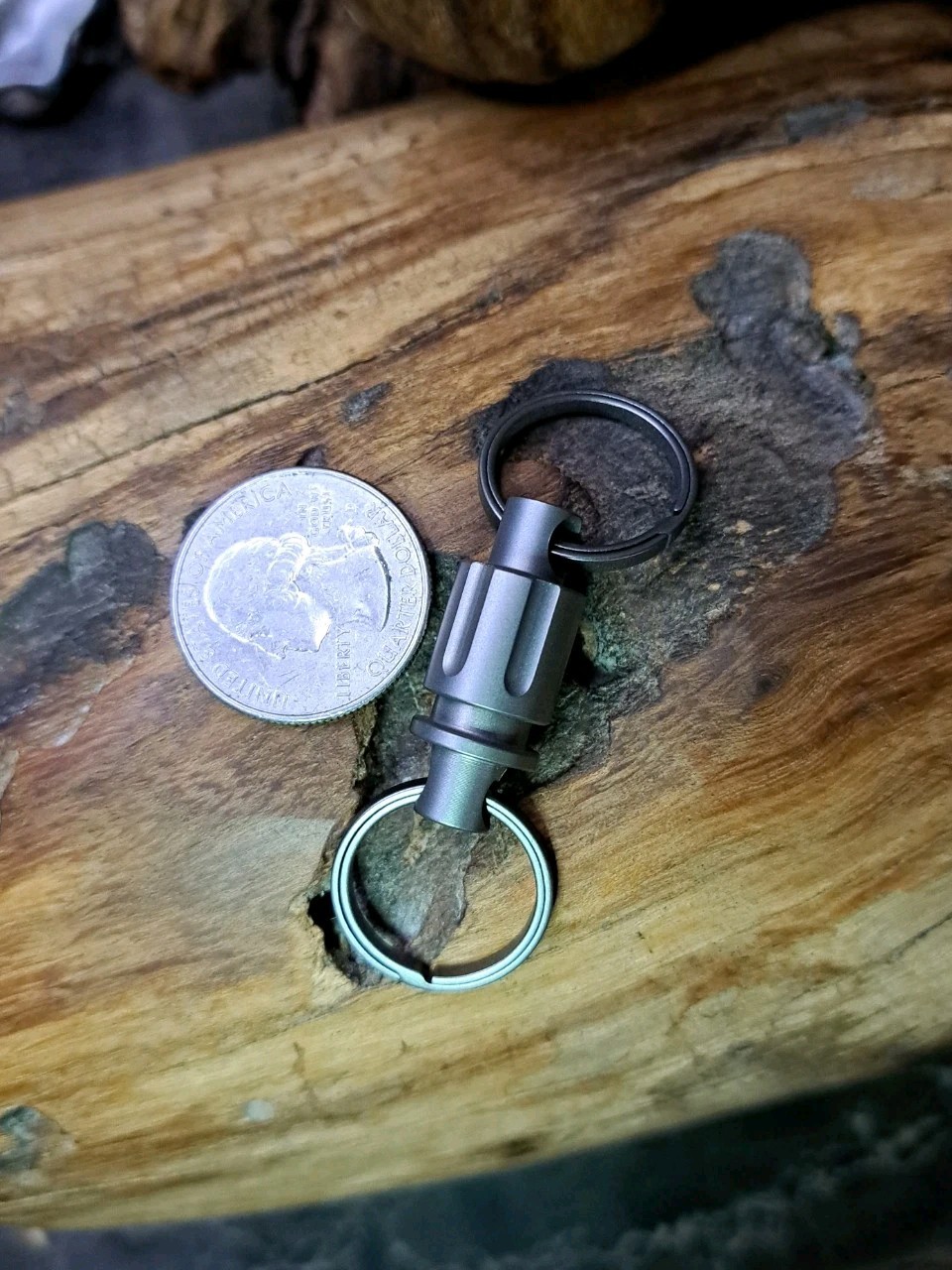 Pro Series Titanium Quick-Release Multi-Tool Swivel Keychain