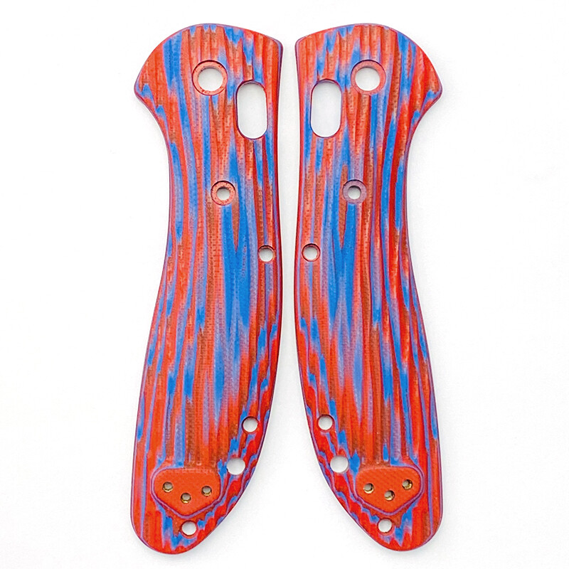 1 Pair G10 Handle Scales+Supporting Shafts for Benchmade Griptilian 551/550