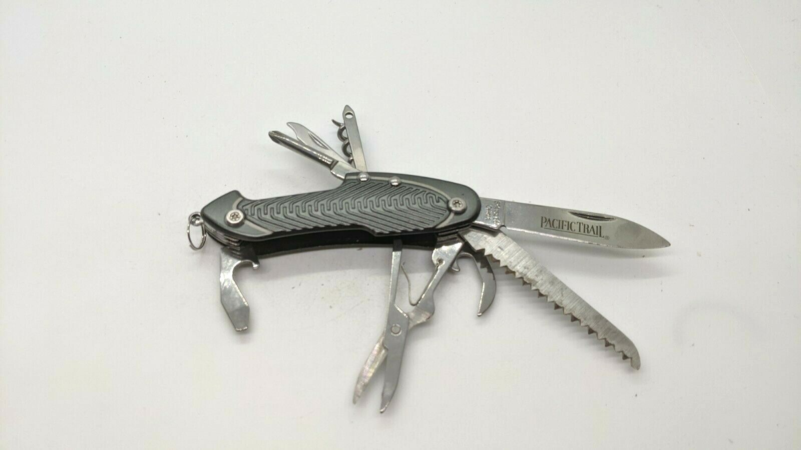 Pacific Trail Multi Tool Scissors Saw Bottle Opener Can Opener Corkscrew Awl