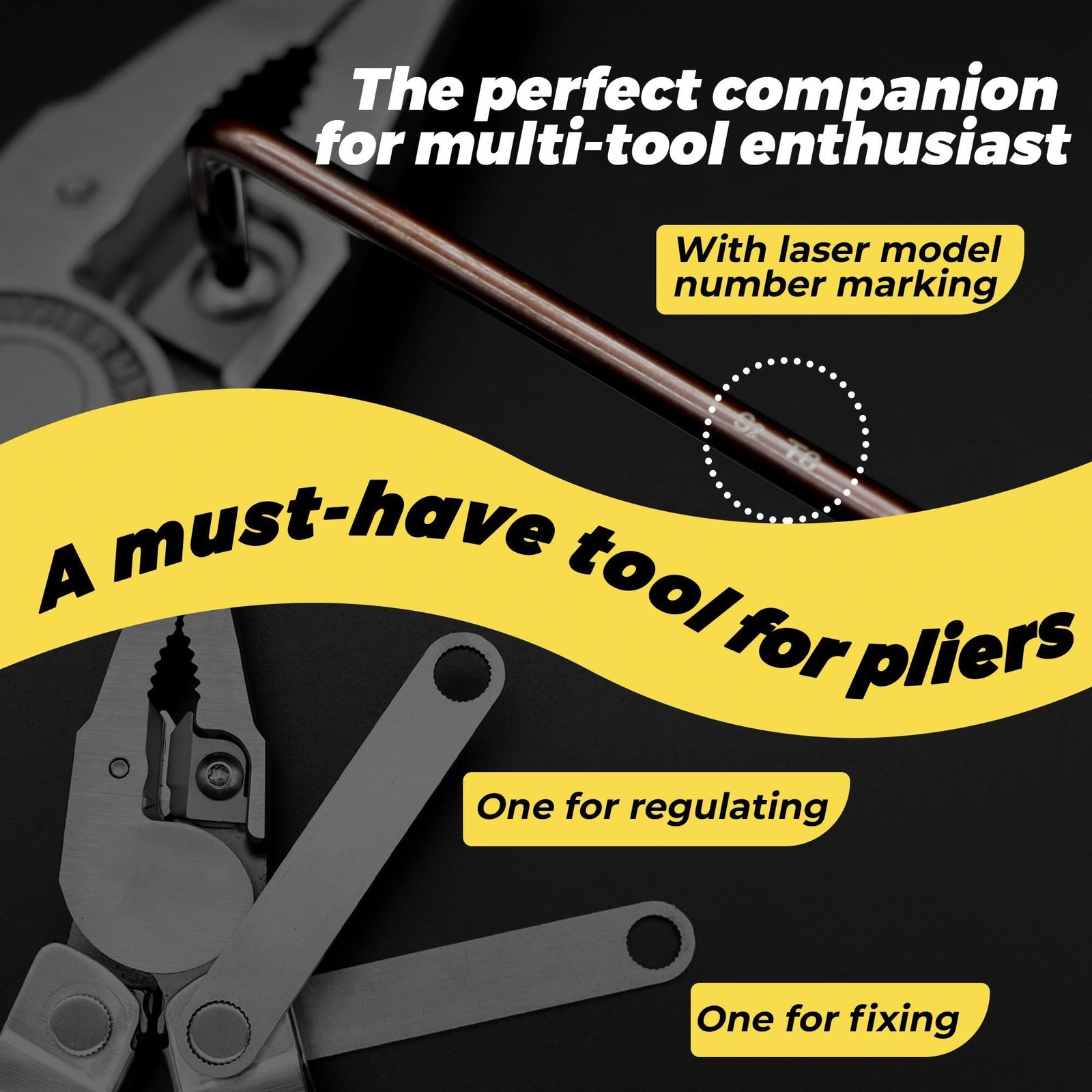 Wrench Set for Multi-Tools – Includes 2 304 Stainless Steel Knurled Nut Wrenc…