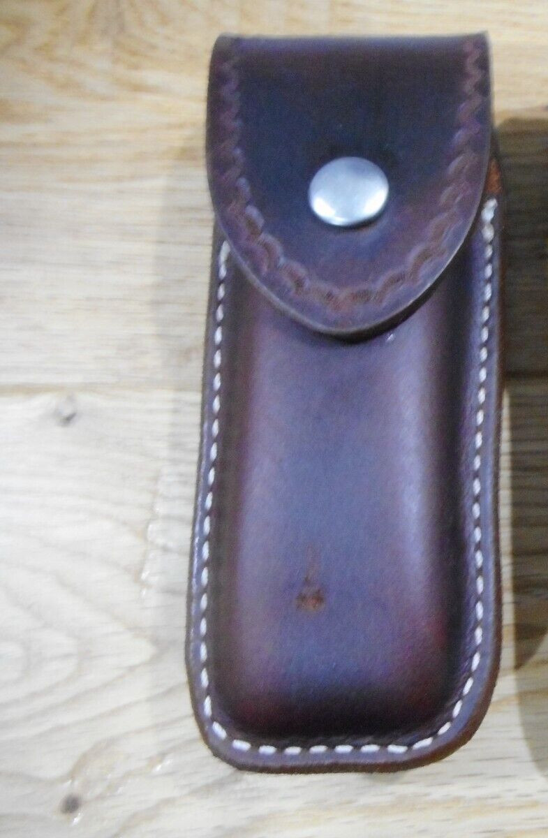 Gerber MP600 or Diesel multi tool leather sheath. Tooled. Sheath only.
