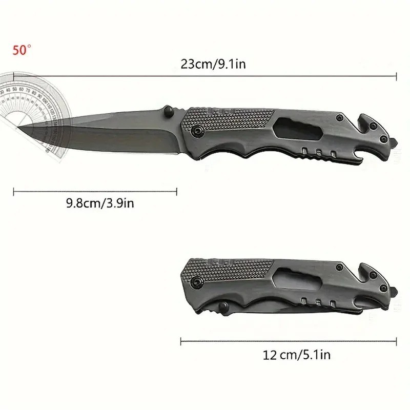 High Hardness Stainless Steel Folding Pocket Knife EDC Camping Hiking Tool