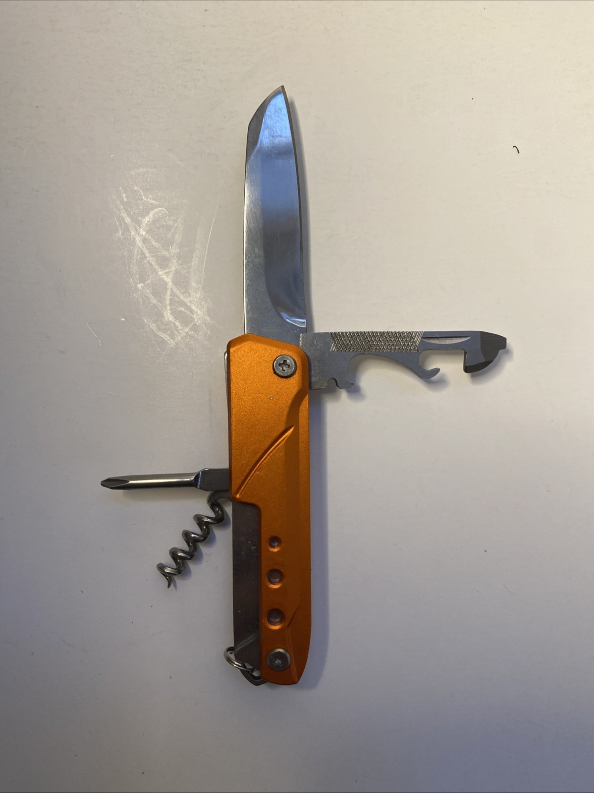 Cabela’s 8-in-1 Pocket Tool Folding Knife w Corkscrew Keyring