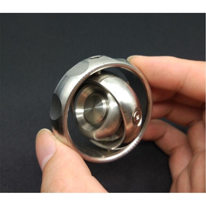 EDC Gear Gyroscope Toy Stainless Steel Hand Fidget Stress Relief Focus Toy Gyro