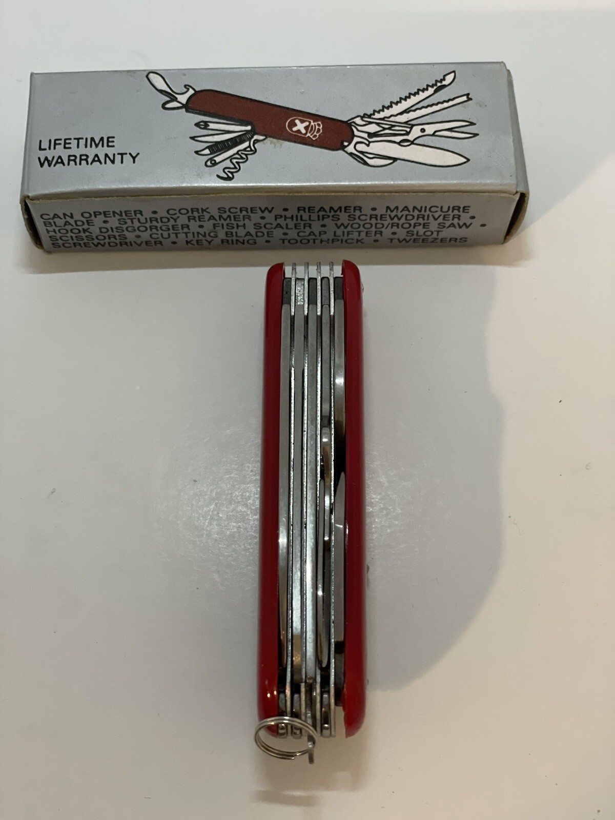 Royal Crest 16 FUNCTION SLIMLINE ARMY UTILITY KNIFE W/Life Warranty