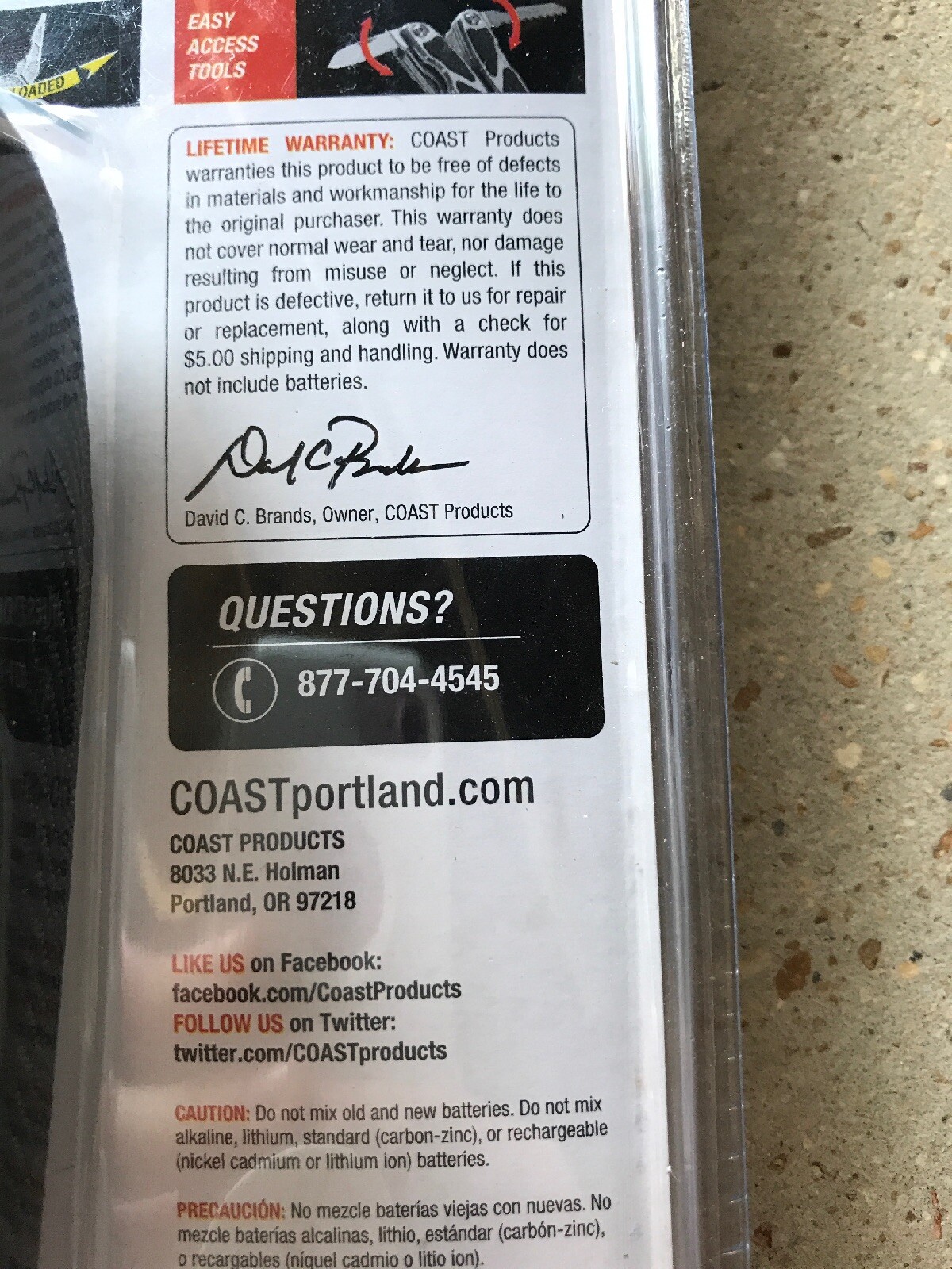 Coast LED150 Silver Pro Pocket Pliers C5899CP