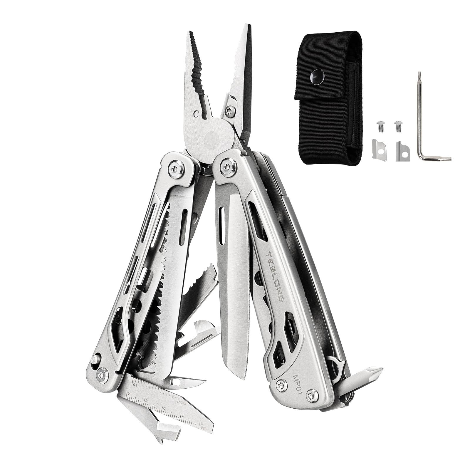 18-in-1 EDC Multitool Pliers with Scissors, Pocket Knifes with Screwdrivers, …