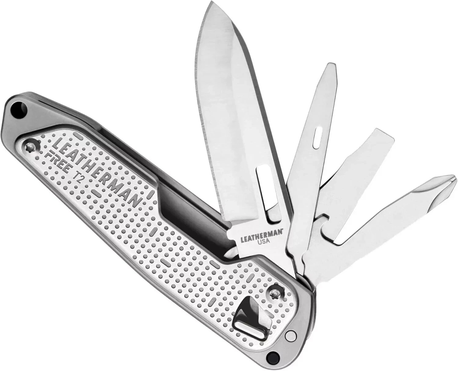 Leatherman Free T2 Pocket Knife Multipurpose Tool – 8 Tools Made in USA Box NEW