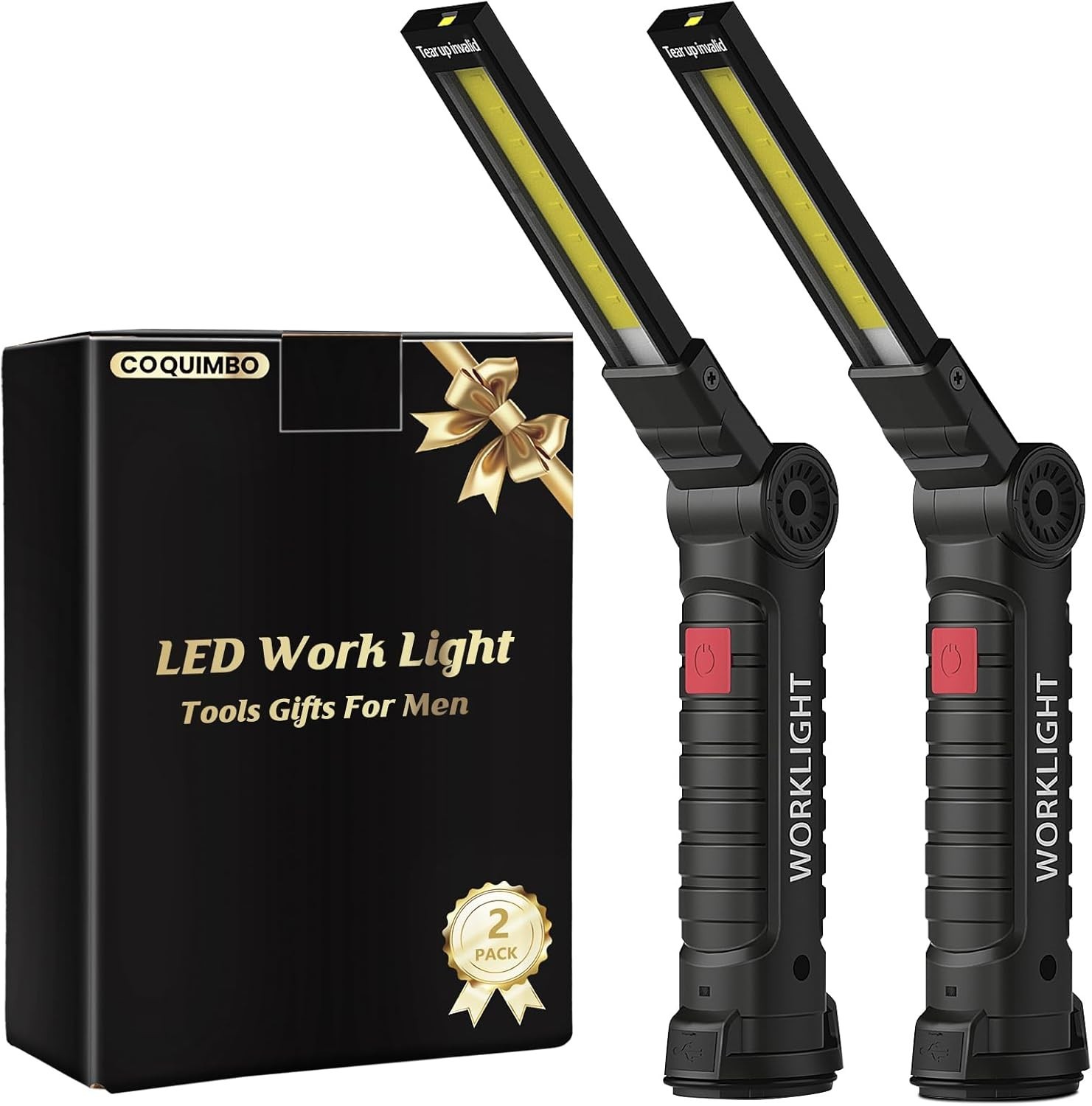 Coquimbo Tool Gifts for Men Dad Him Husband, Rechargeable LED Work Light BBQ Gri
