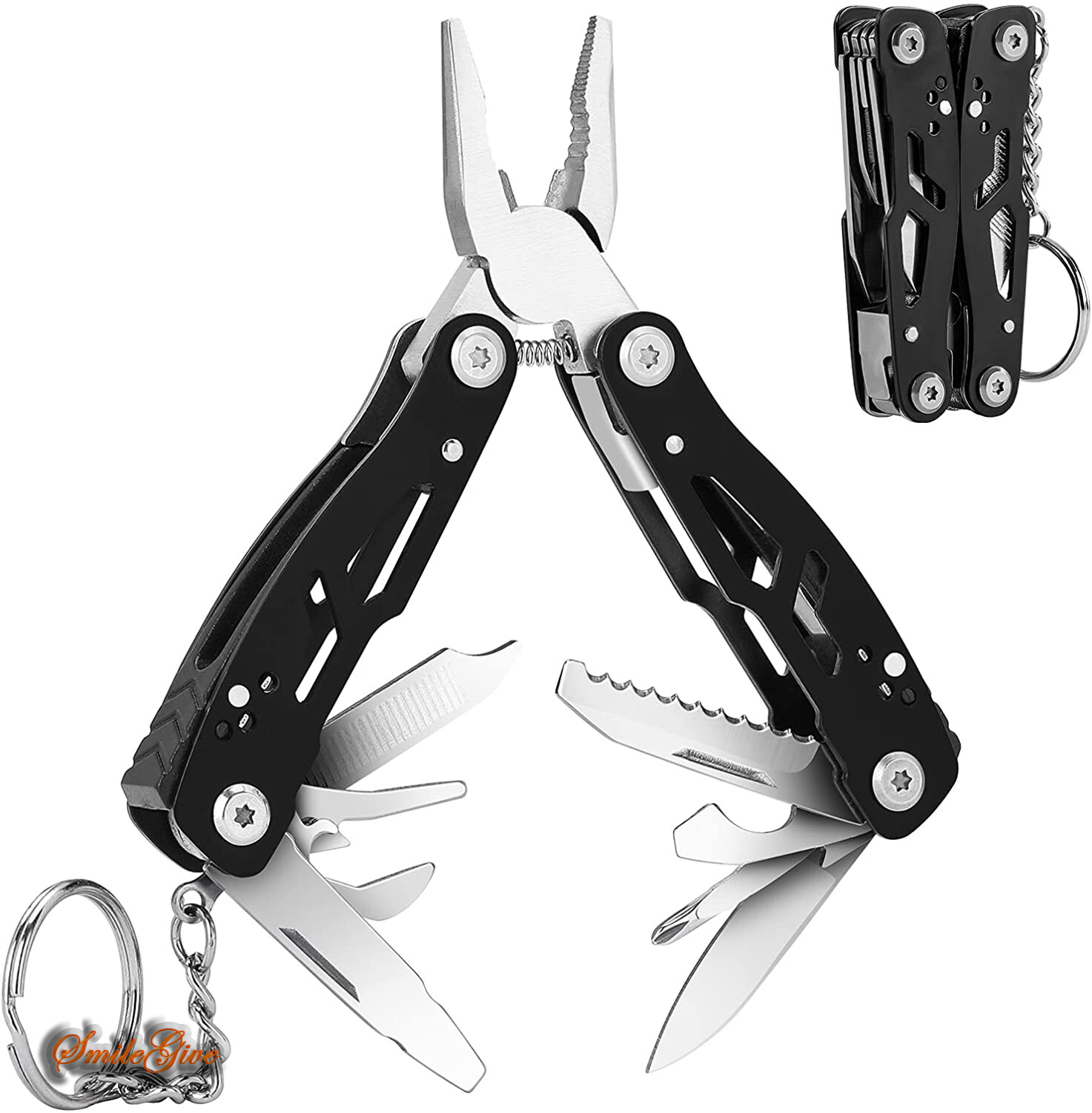 15 in 1 Multi Tool Kit Pliers Pocket Knife Folding Screwdriver Multi-functional