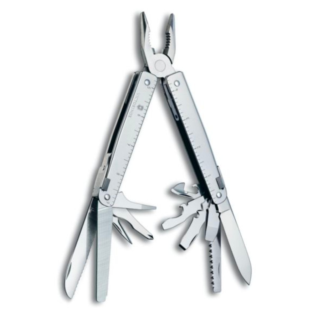 Victorinox Swiss Tool Multi-Tool Stainless & Leather Pouch – 35200