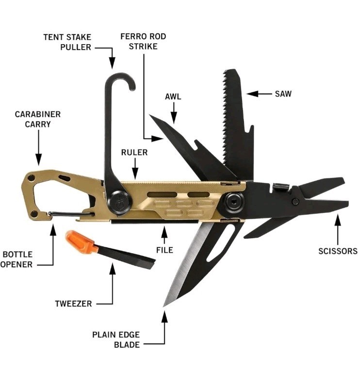Gerber Stake Out Champagne Multi Tool NIB