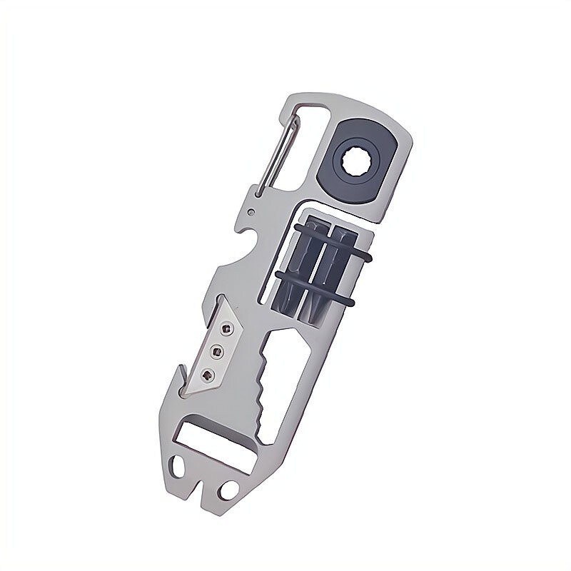 EDC Stainless Steel Key chain Pry Bar Crowbar Pocket Outdoor Multi Card Tools