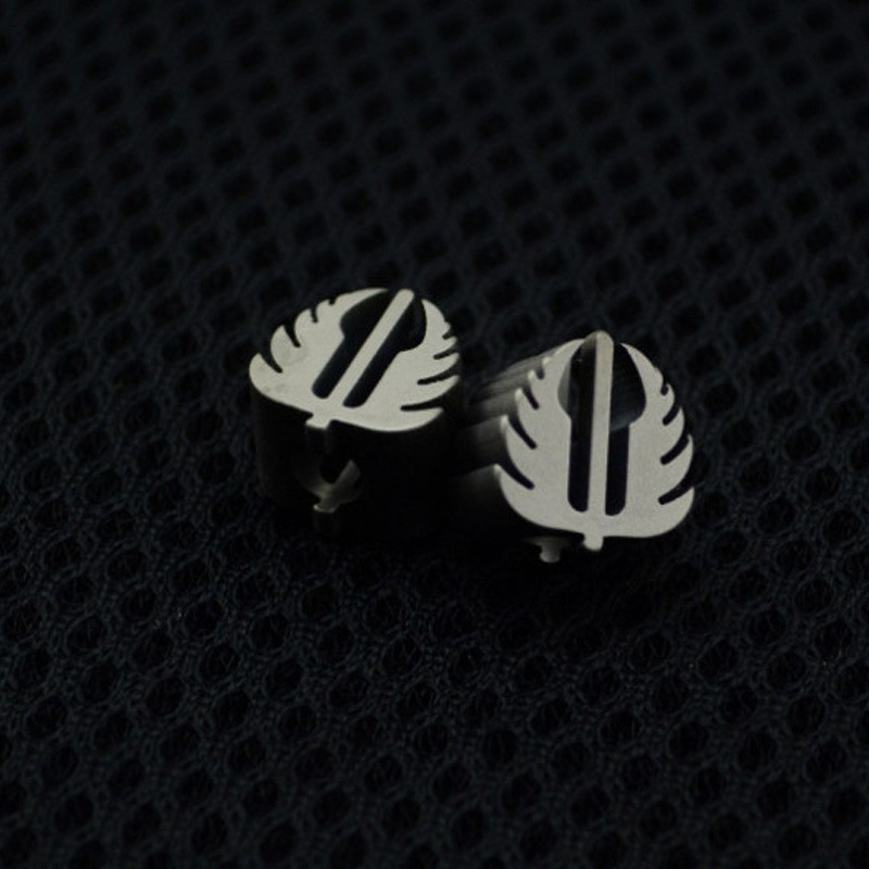 Wing Emblem Stainless Lanyard Bead for Knife EDC Zipper Pull Charm
