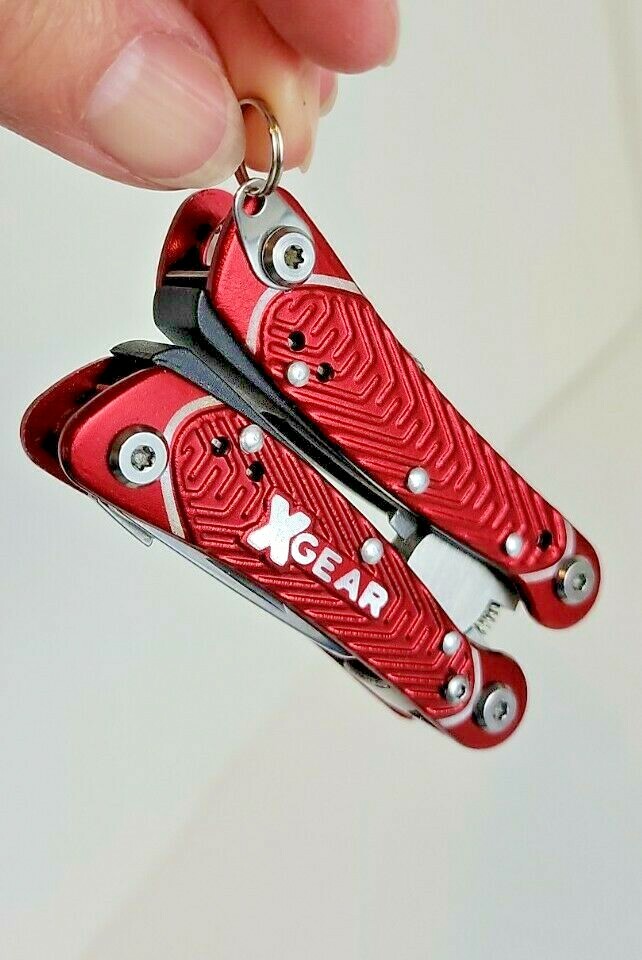 Red Metal XGEAR Multi-Tool for Key Ring – 3″ Long