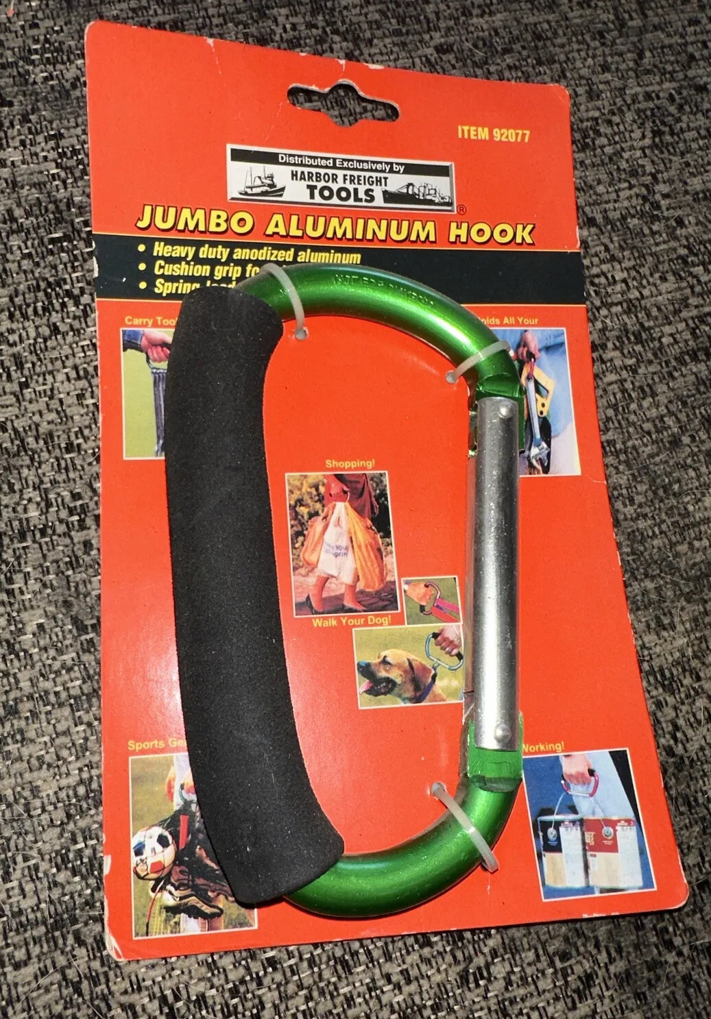 ” NOC ” Heavy Duty Anodized Aluminum Jumbo Multi Use Hook ” GREAT MULTI USE ITEM