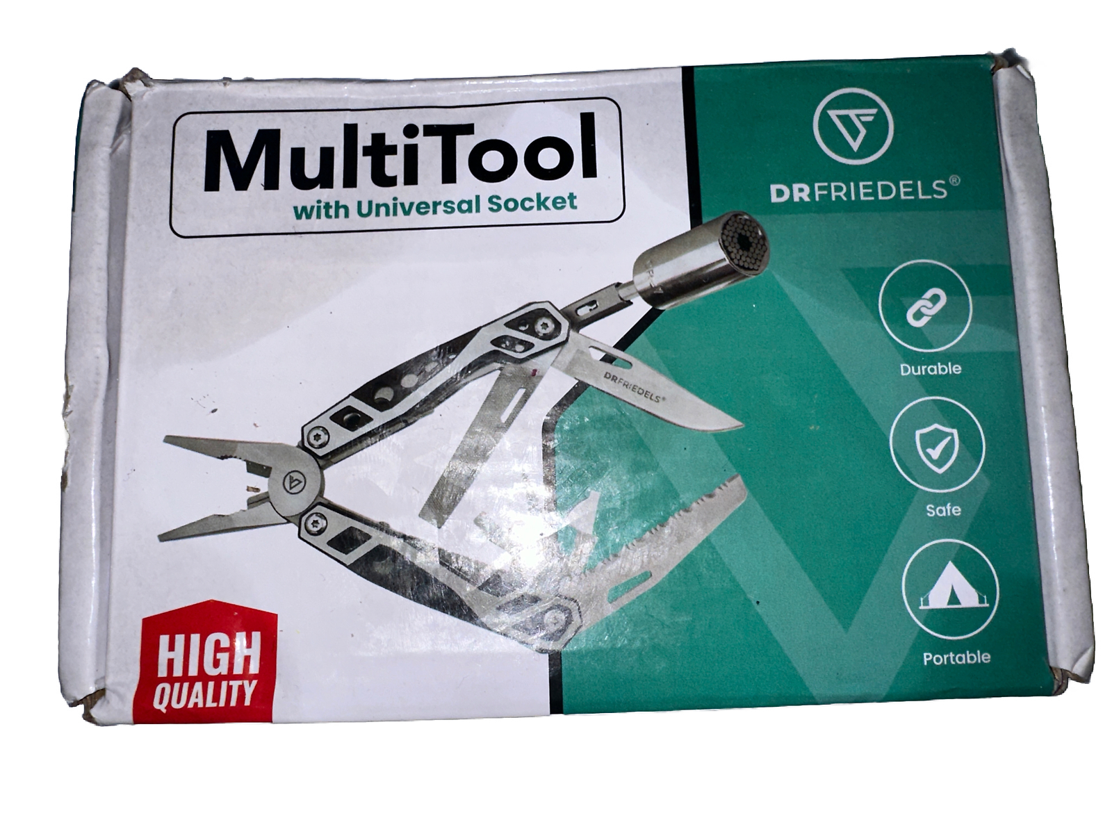 Drfriedels Stainless Steel Multitool Safety Lock With Universal Socket