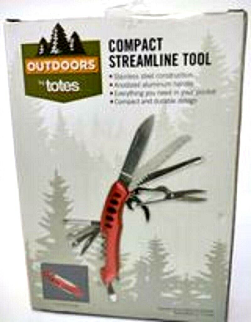 Outdoors By Totes 15 Functions in One Compact Streamline Tool With Knife