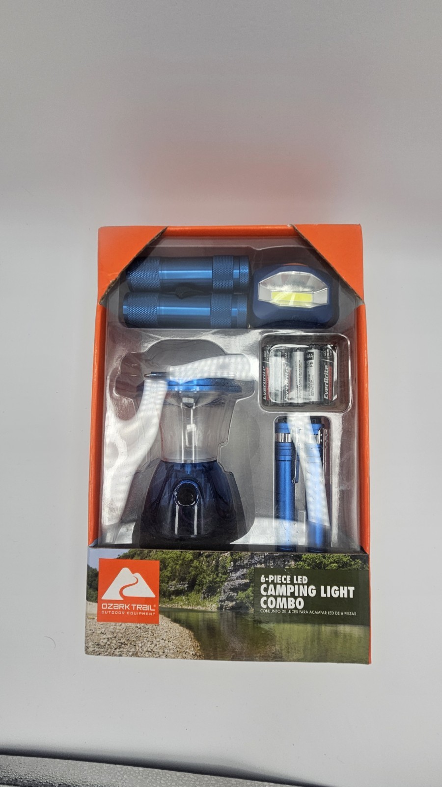 Ozark-Trail Outdoor 6-Piece Set LED Camping Hiking Hunting Light Combo Pack NEW