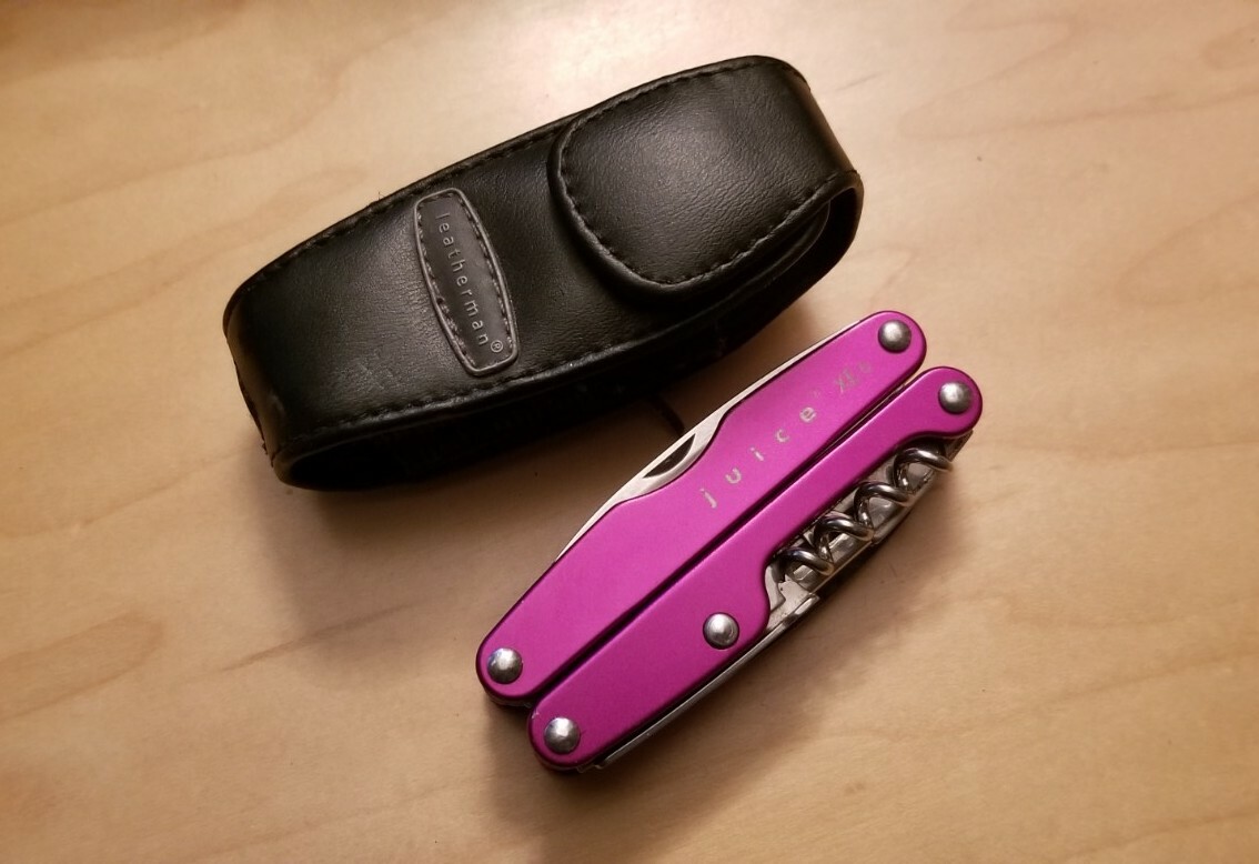 RARE Leatherman Juice XE6 Purple Thunder Original Sheath – Great Condition T86