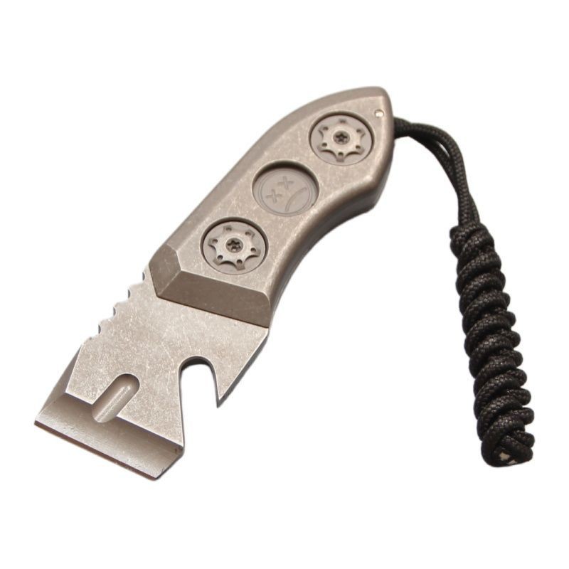 Titanium Alloy DC53 EDC Multi Function Crowbar Emergency Tool with Pocket Back