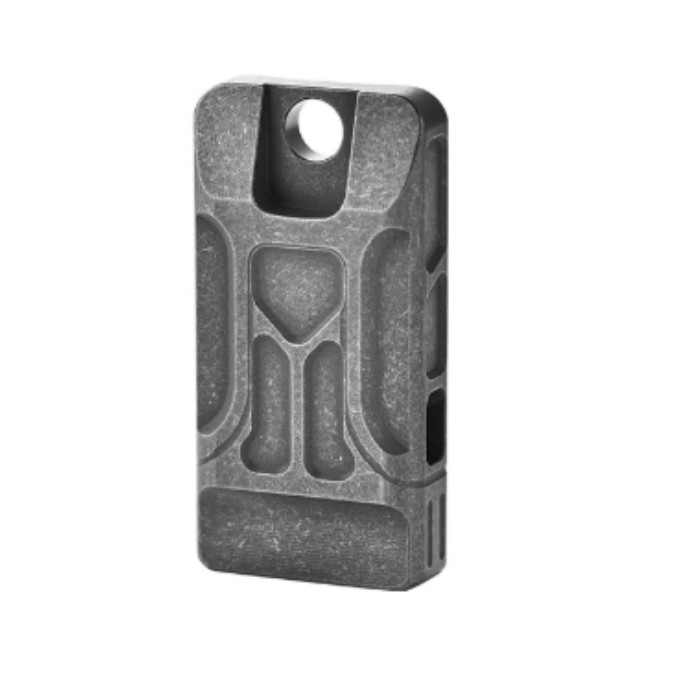 Titanium Twin Tubes SOS Whistle High Frequency Outdoor Survival EDC Keychain