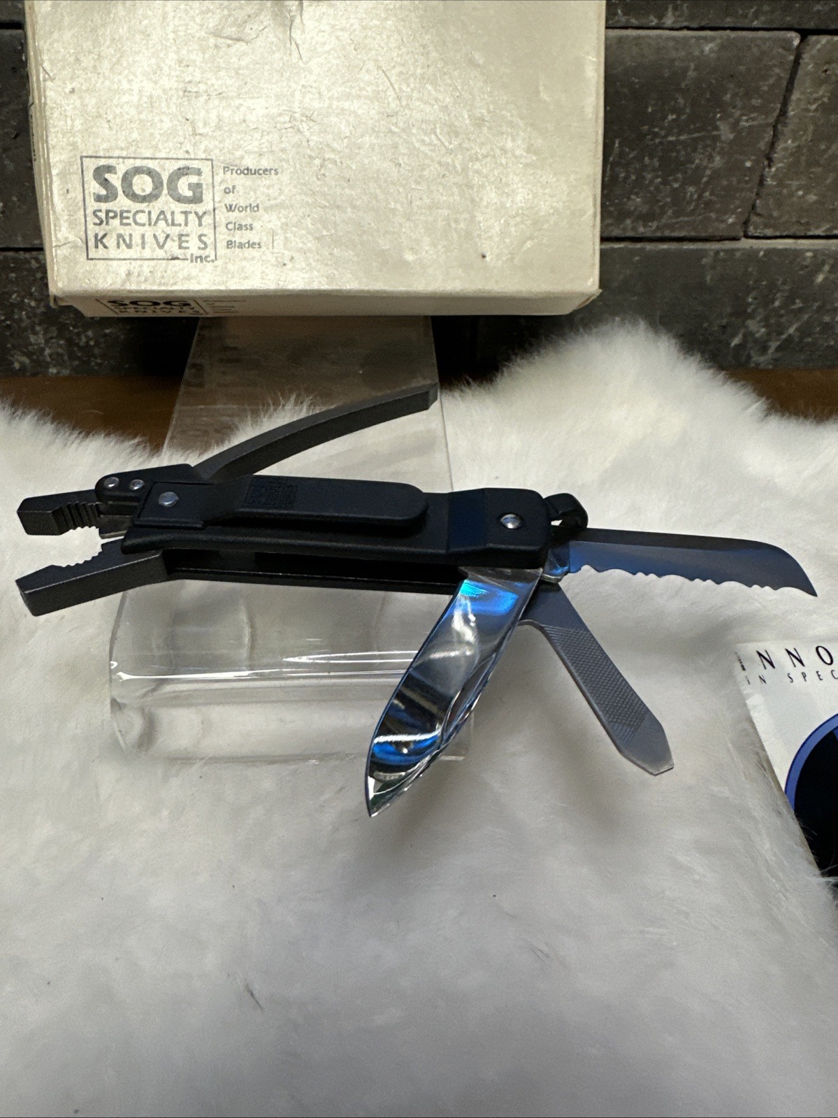 SOG The Micro ToolClip Multi Tool Clip Knife NOS Seki Japan Made With Box 1990s