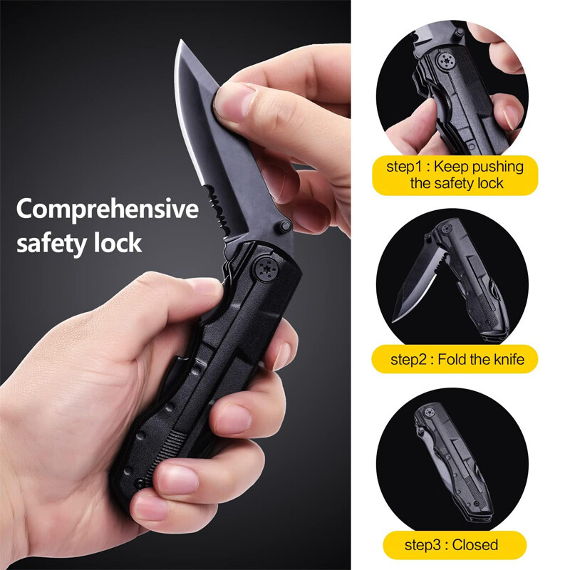18-in-1 Multi Tool Knife Folding Pocket Pliers Outdoor Survival Tool w/ Sheath