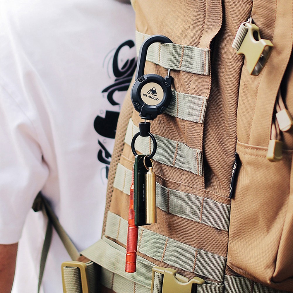 Heavy Duty Retractable Keychain with Strong Spring Holds Your Keys Tightly