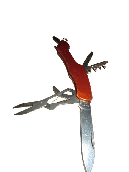 Ozark Trail Orange Multi-Tool Pocket Knife with Stainless Steel Blade & Tools