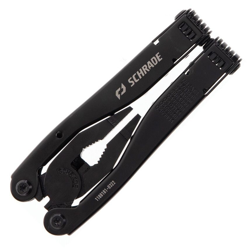 Schrade Tough Tool Multi-Tool Black Numerous Tools Black With Stainless Handles