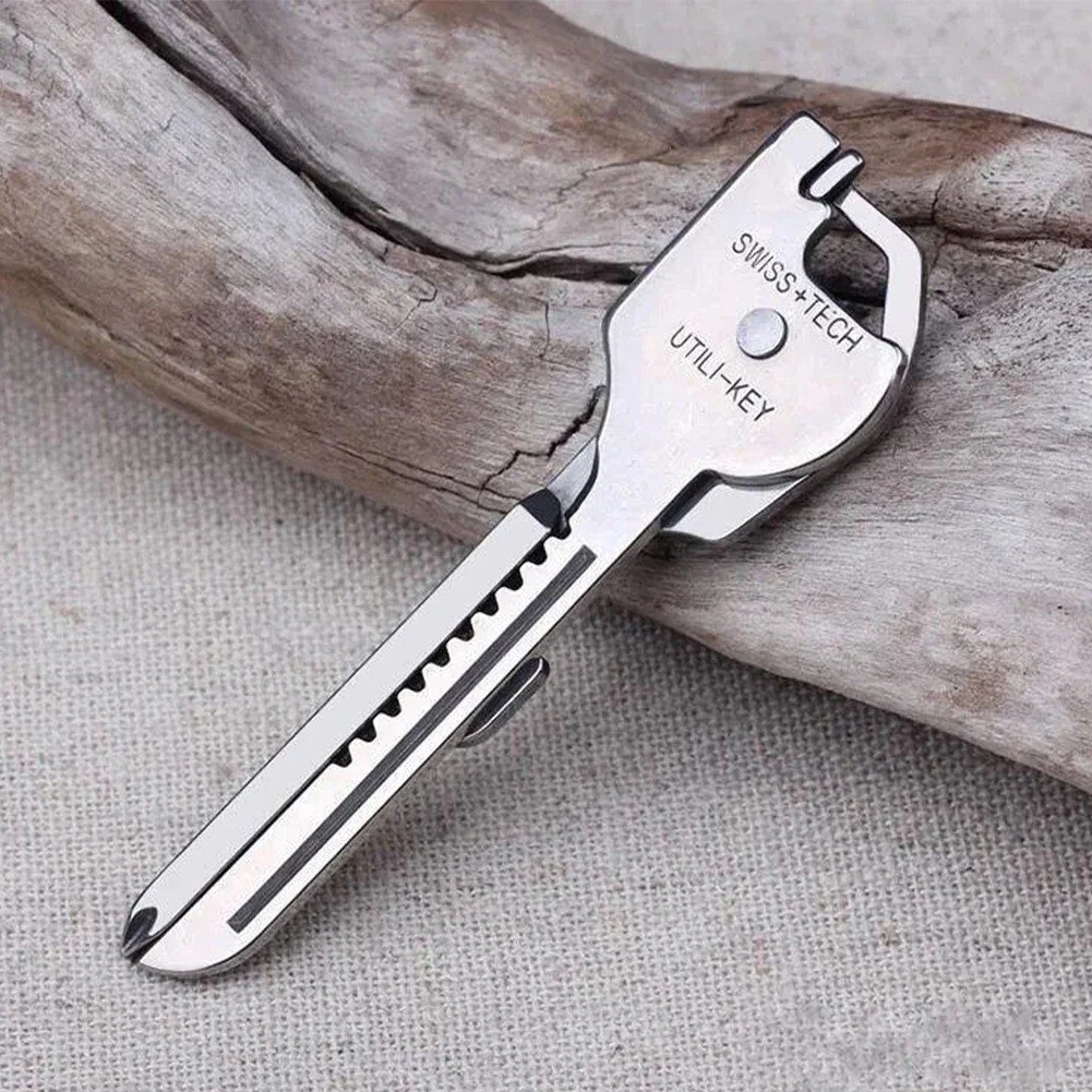 Utili-Key 6 In 1 Multi Tool Multipurpose Screwdriver pocket Outdoor Gadget Set