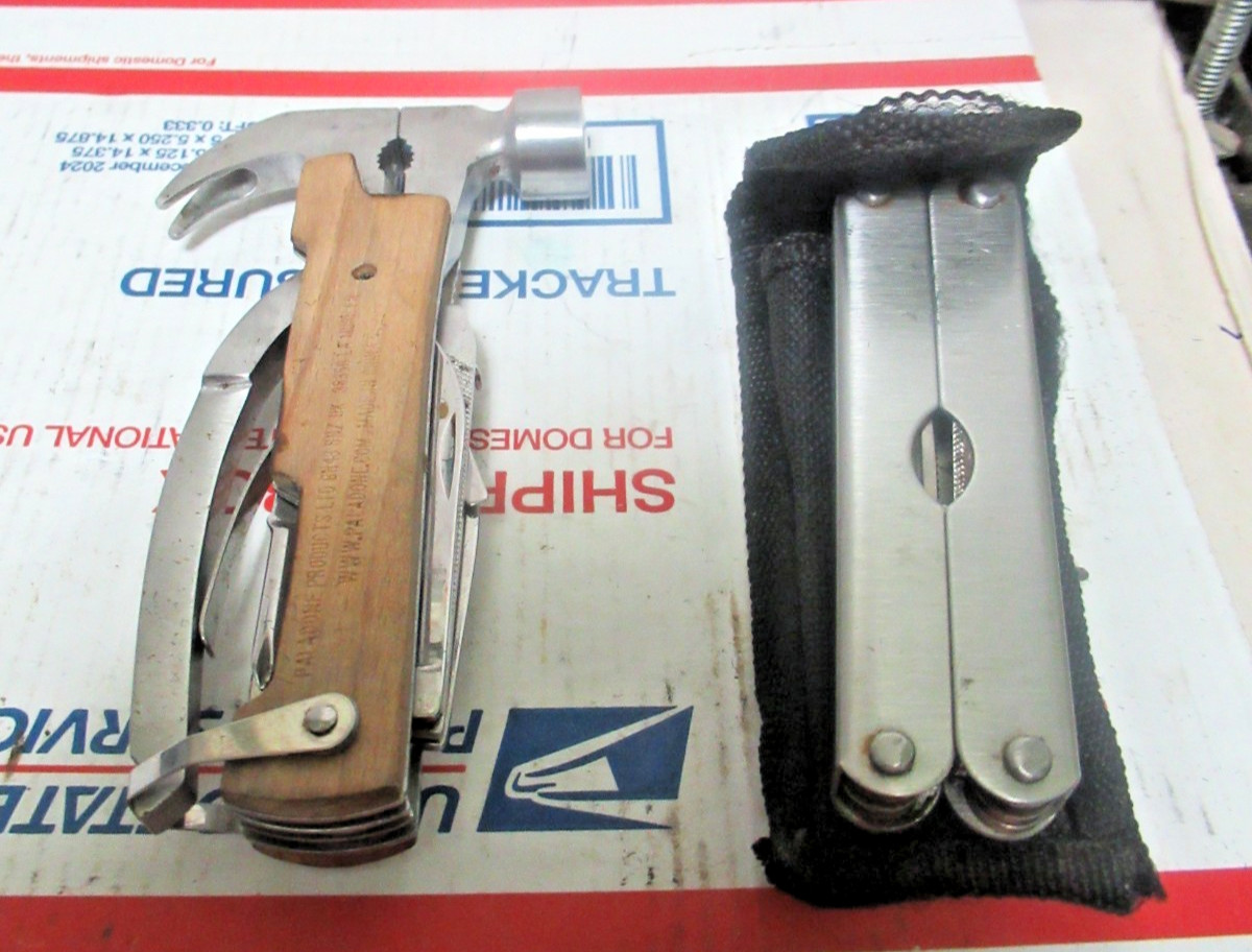 2 MULTI TOOLS Multitool Hammer / LEATHERMAN TYPE TOOL Camping Gear Survival Kits