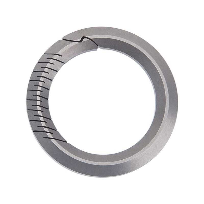 Titanium Car Key Hoop Ring 360° Flexible Rotation Portable EDC Keychain Buckle