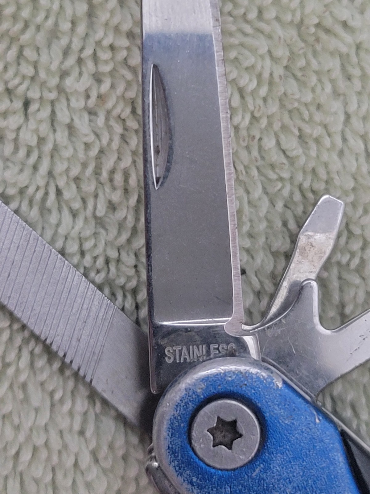 Vintage Sheffield Stainless Steel Blue Mini Multi Tool – 10 Tools
