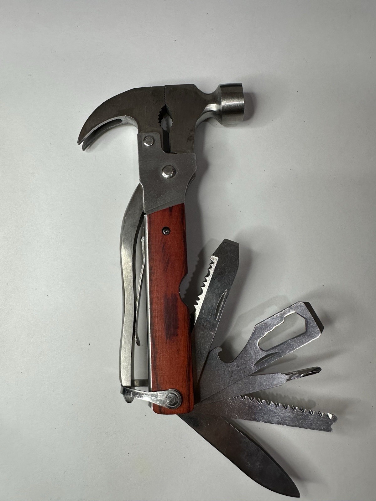 Mad Man Hammer Time 12-in-1 Multi Tool with Box – Hammer Knife Pliers Opener