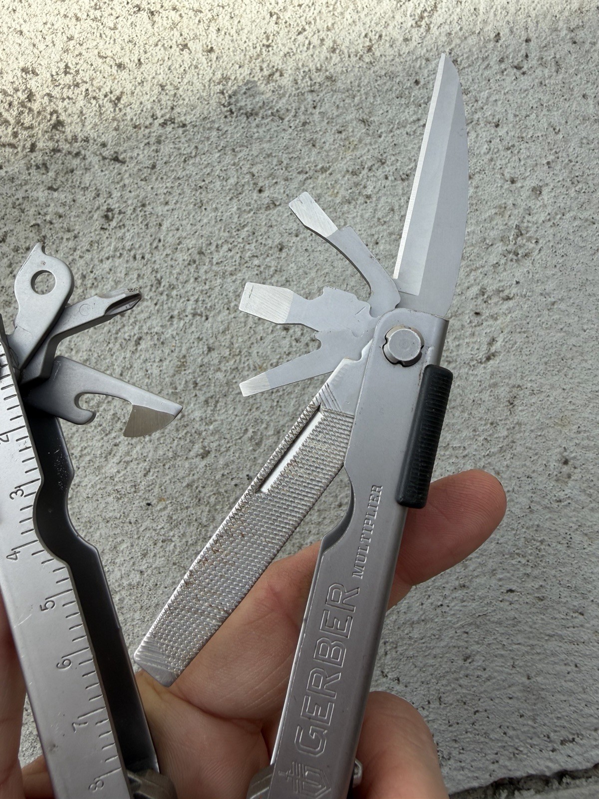 GERBER MP600 MULTI-PLIER TOOL MILITARY, HUNTERS SILVER W/ACU CASE/POUCH EXC.!