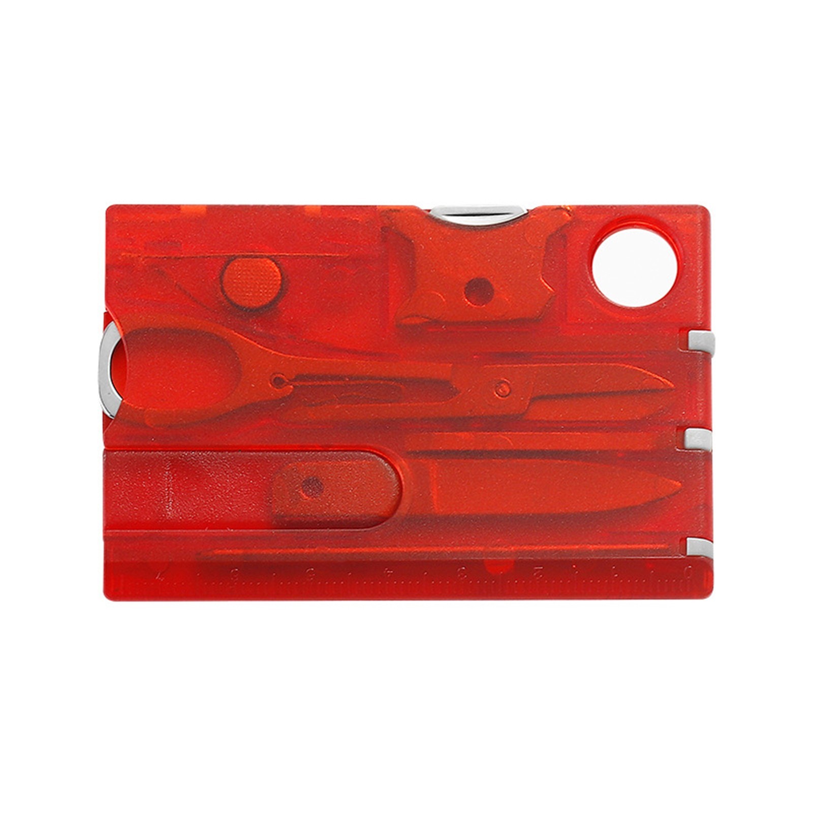 New 14-In-1 Survival Card Blue 3.2 * 2.2 * 0.2in Red 8.2 * 5.6 * 0.5cm Black Red
