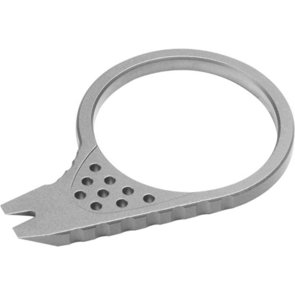 Kubey Pry Tool Gray With Finger Ring Titanium Construction Lightweight – KU410A